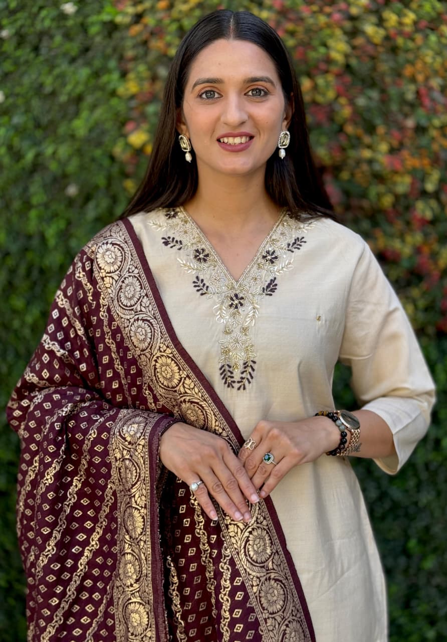 Launching New Designers Kurti Pent Dupatta Set..