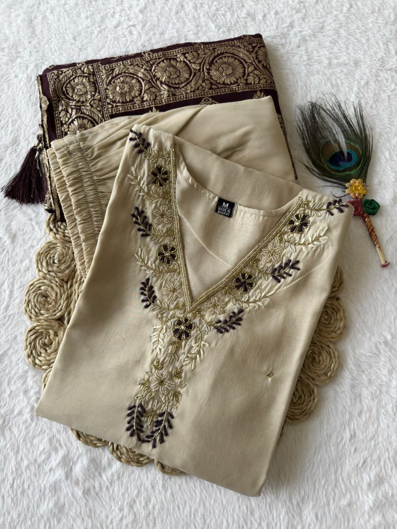Launching New Designers Kurti Pent Dupatta Set..
