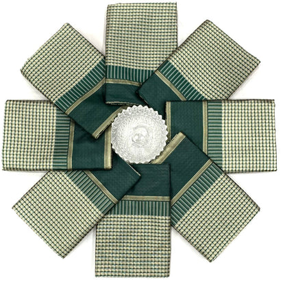 BEAUTIFUL RICH PALLU & JACQUARD WORK ON ALL OVER THE SAREE.  BLOUSE : CONTRAST EXCLUSIVE JACQUARD BORDER.