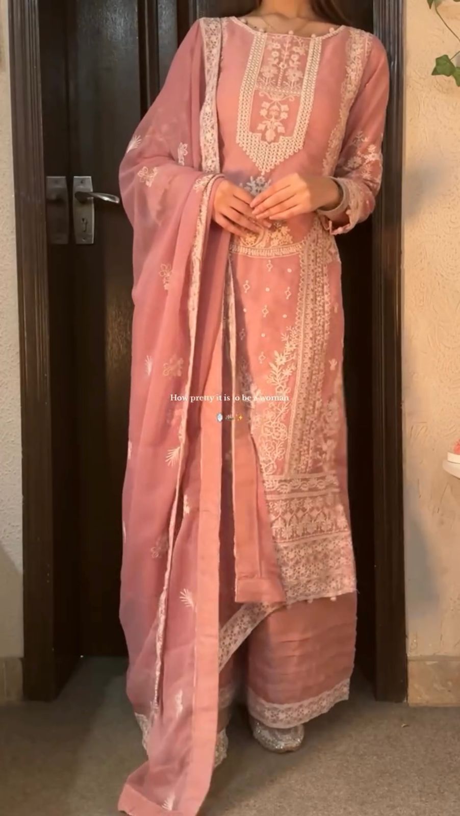 _EXCLUSIVE 3 PIECE PLAZZO PAIR WITH   DUPATTA IN SEQUENCE EMBROIDERY WORK