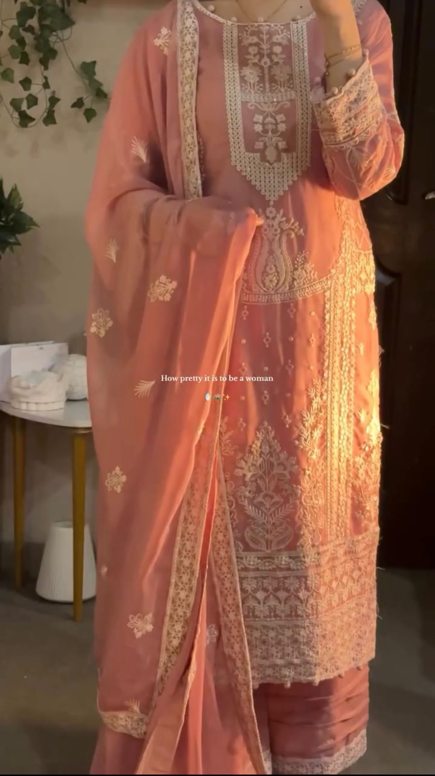 _EXCLUSIVE 3 PIECE PLAZZO PAIR WITH   DUPATTA IN SEQUENCE EMBROIDERY WORK