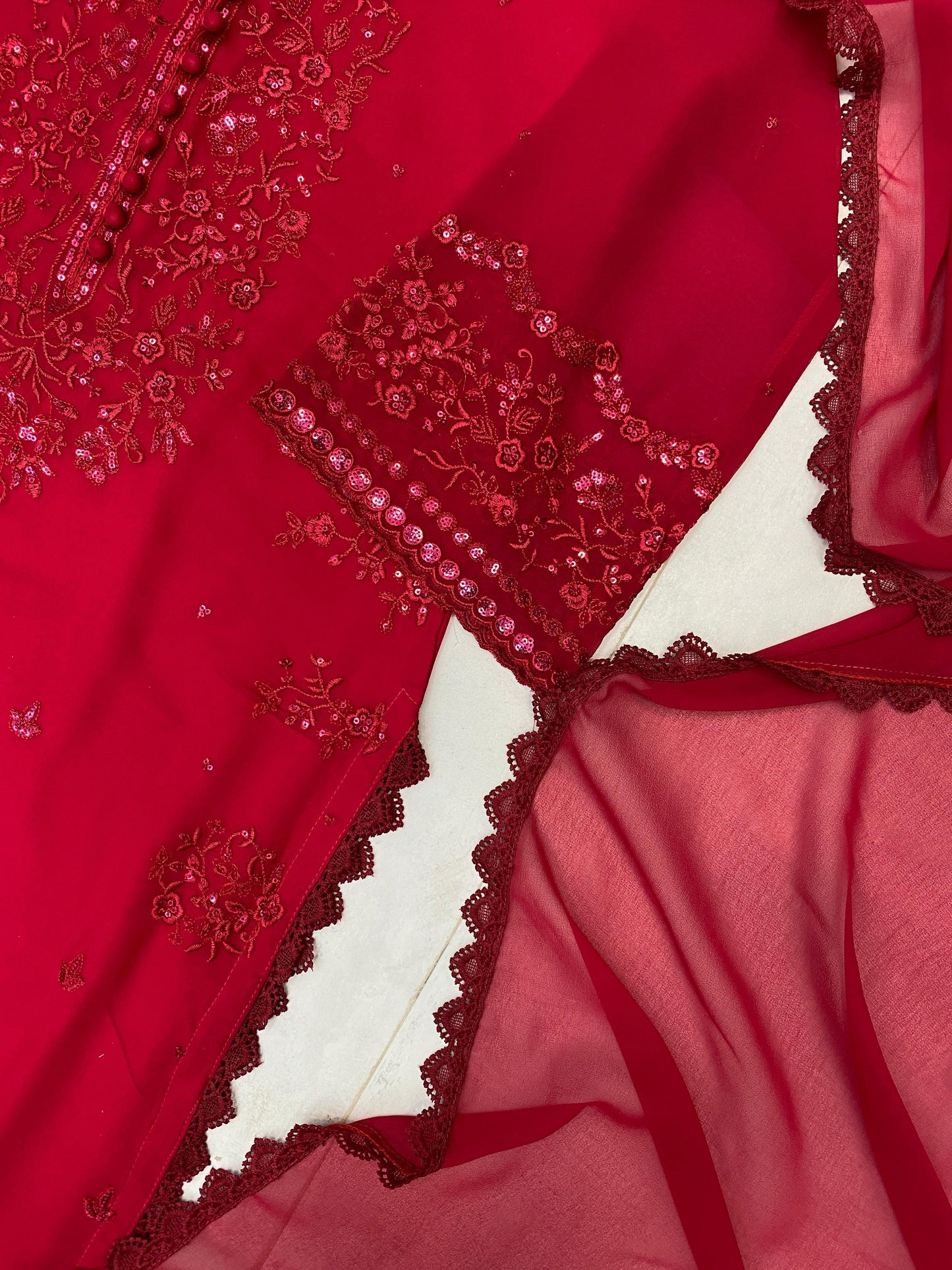 _EXCLUSIVE 3 PIECE PLAZZO PAIR WITH   DUPATTA IN SEQUENCE EMBROIDERY WORK