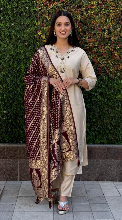 Launching New Designers Kurti Pent Dupatta Set..