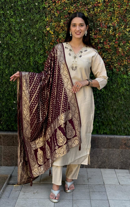 Launching New Designers Kurti Pent Dupatta Set..