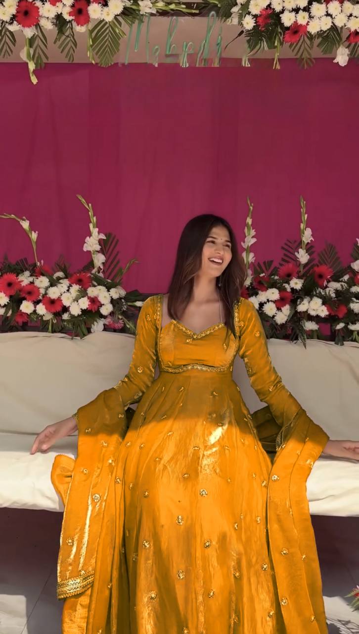 Elegant Ethnic Anarkali with Dupatta