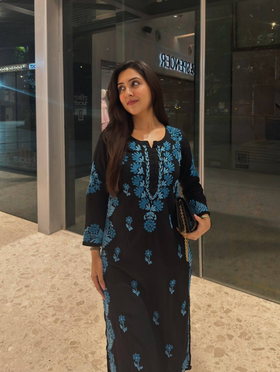 Premium Roman Silk Dress Set