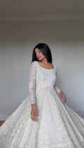 Wedding & Party Wear Sequins Gown Set